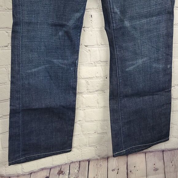 7 For All Mankind Jagger Dark Blue Jeans 7FAM Women's 29 Stretch Slim Fit Boot - Picture 11 of 13